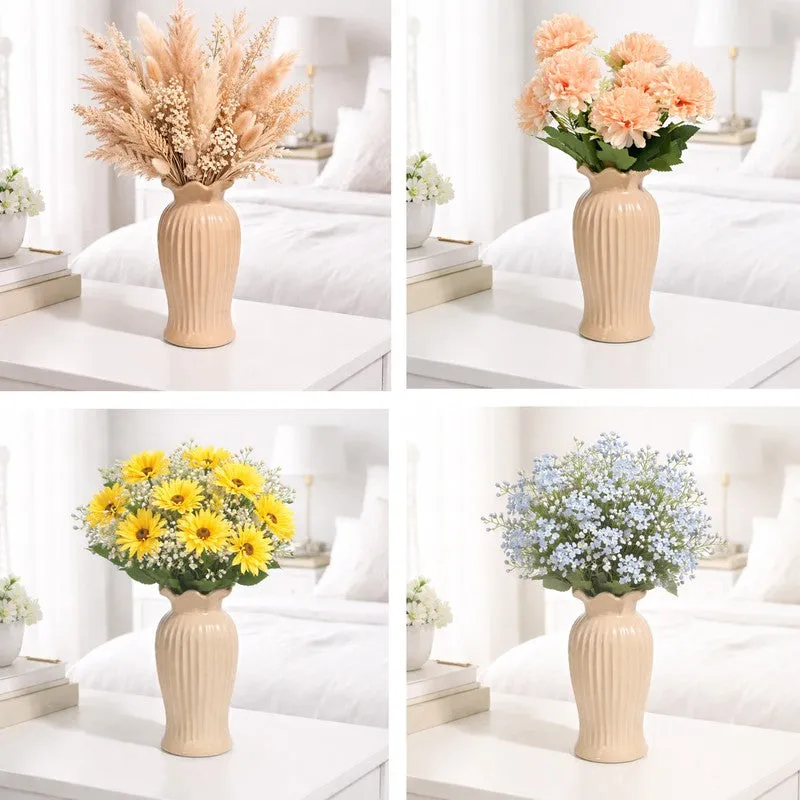Mist Maven Ceramic Vase - Coffee media 3