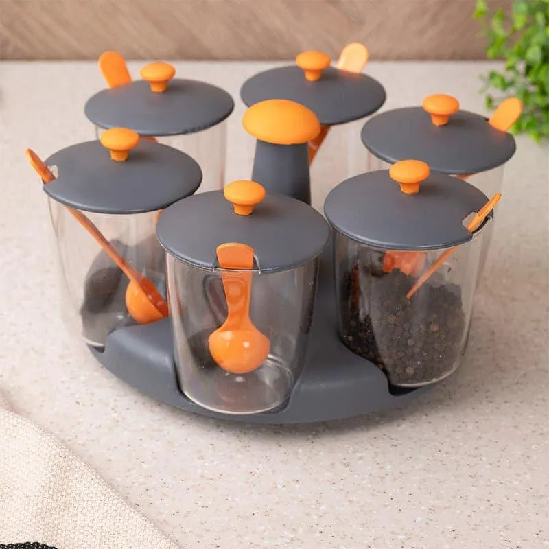 Jini Orange Masala Jar With Spoon (300 ML) - Set Of Seven media 4