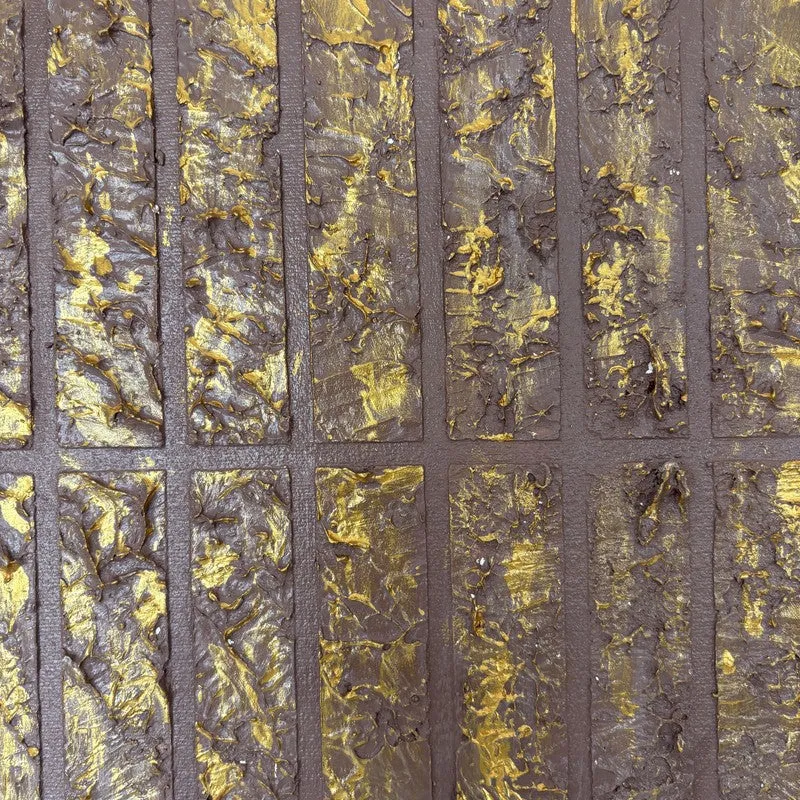 Golden  Rhythm Textured Canvas Wall Art media 5