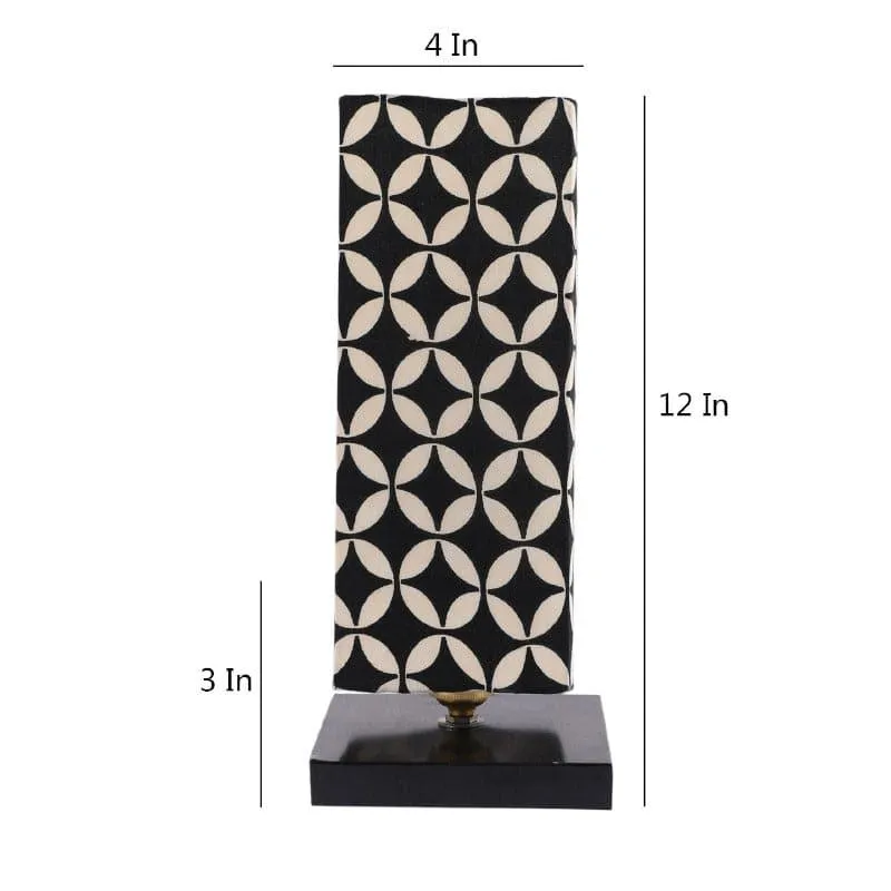Tatania Ingram Fabric Table Lamp - Black,White media 5