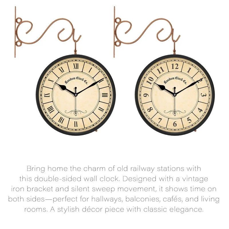 Victoriane Double Sided Wall Clock media 5