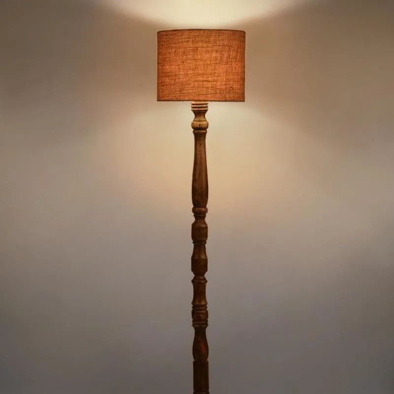 Classic Chic Vintage Stand Floor Lamp - Brown media 3
