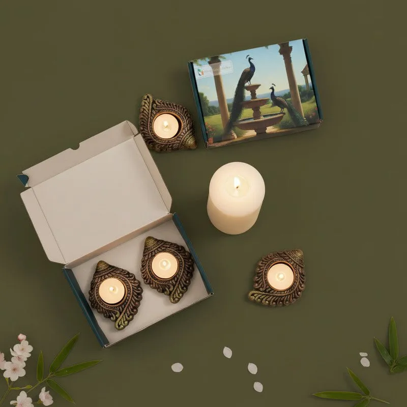 Blush Lotus Diya - Set Of Four media 3