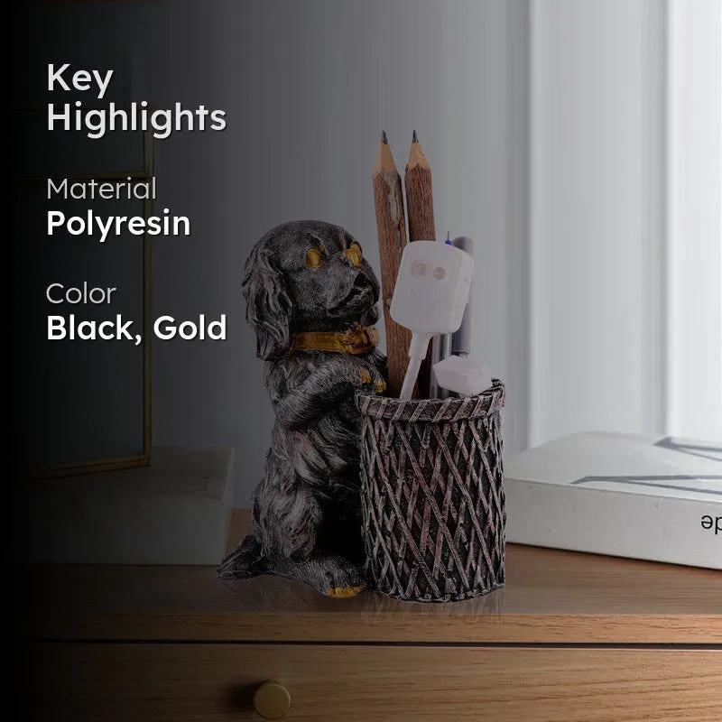 The Pawfect Painted Polyresin Pen Stand media 2