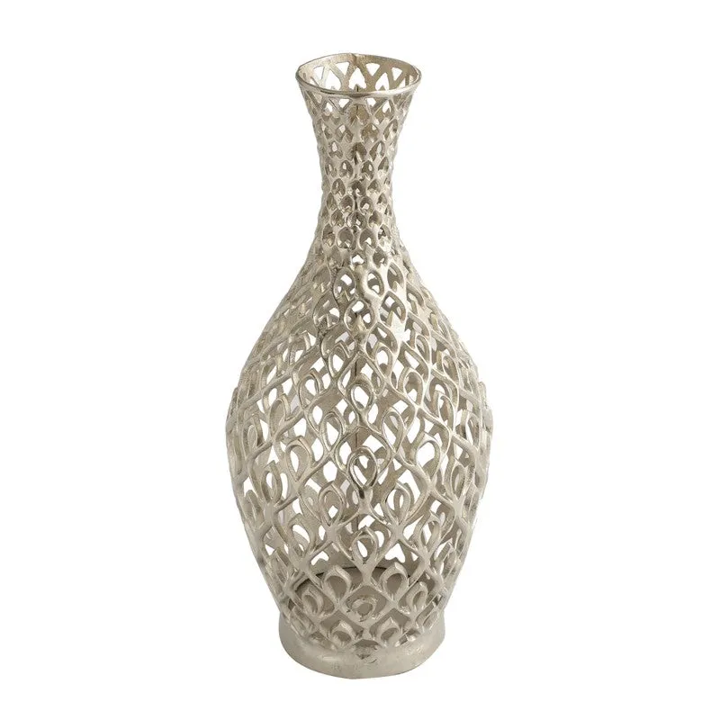 Rococo Floor Vase - Silver media 4