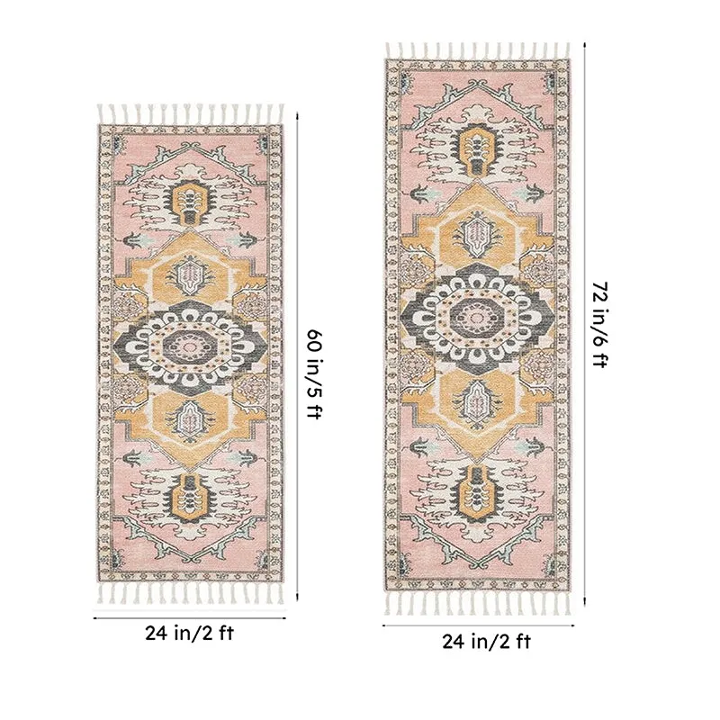 Grand Ornate Cotton Runner Rug media 10