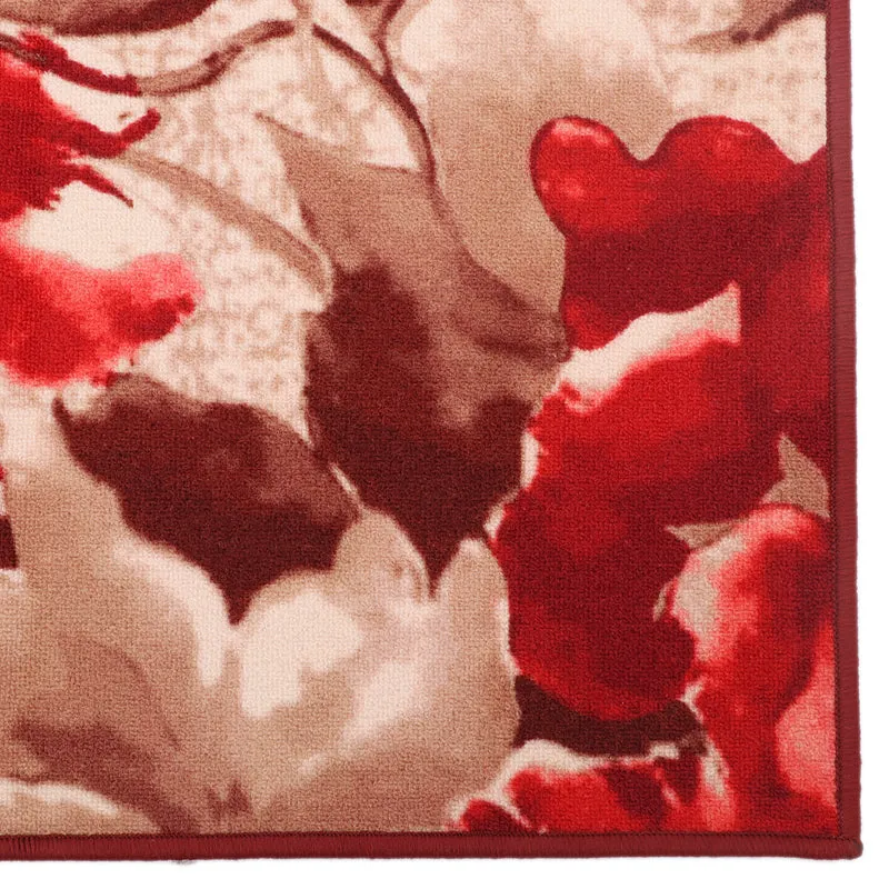 Crimson Flora Anti-Skid Carpet media 4