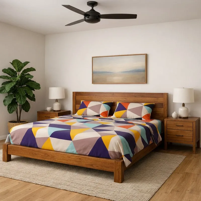Kaleido Carnival Microfiber Bedsheet  - 125 GSM media 1
