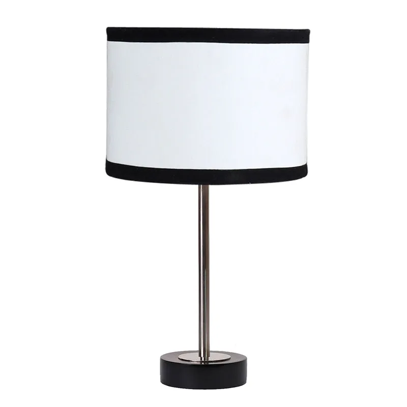 Cotin I Stripe Rodin Wooden Table Lamp - White,Silver,Black media 4