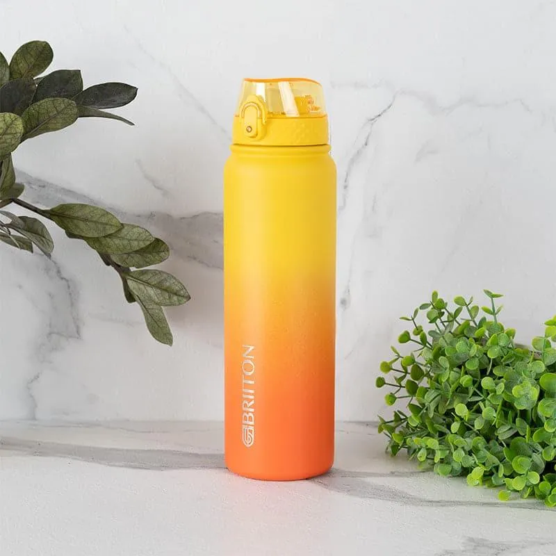 Hydrona Hot & Cold Thermos Water Bottle (Yellow & Orange) - 1000 mL media 1