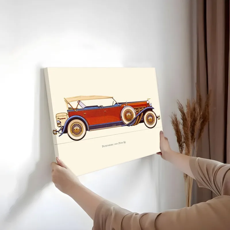 Legacy Wheels Car Wall Painting - Red media 3
