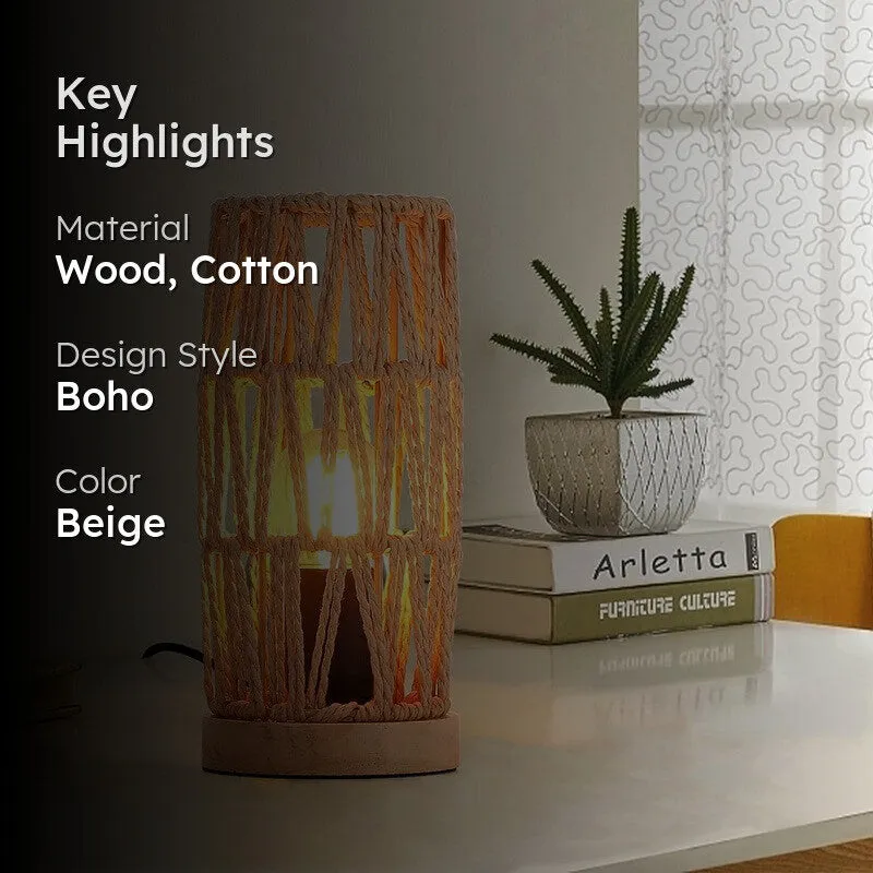BohoStripe Metal Table Lamp media 2