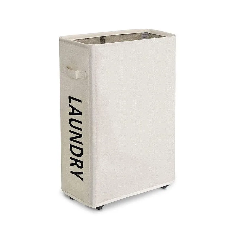 Rioware Tidy Roll Laundry Basket - White media 3