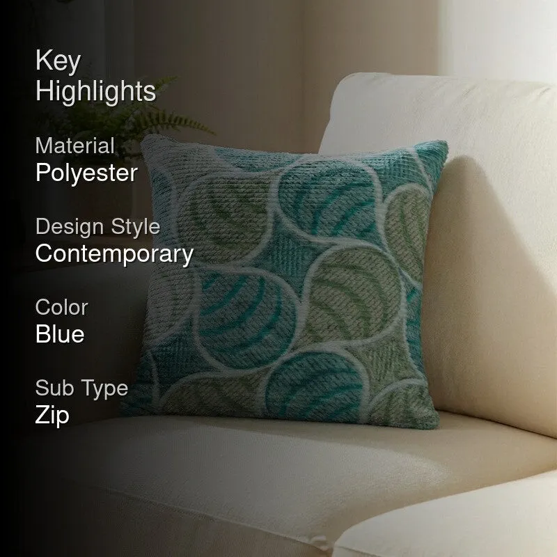 PetalPrism Cushion Cover - Sky Blue media 2