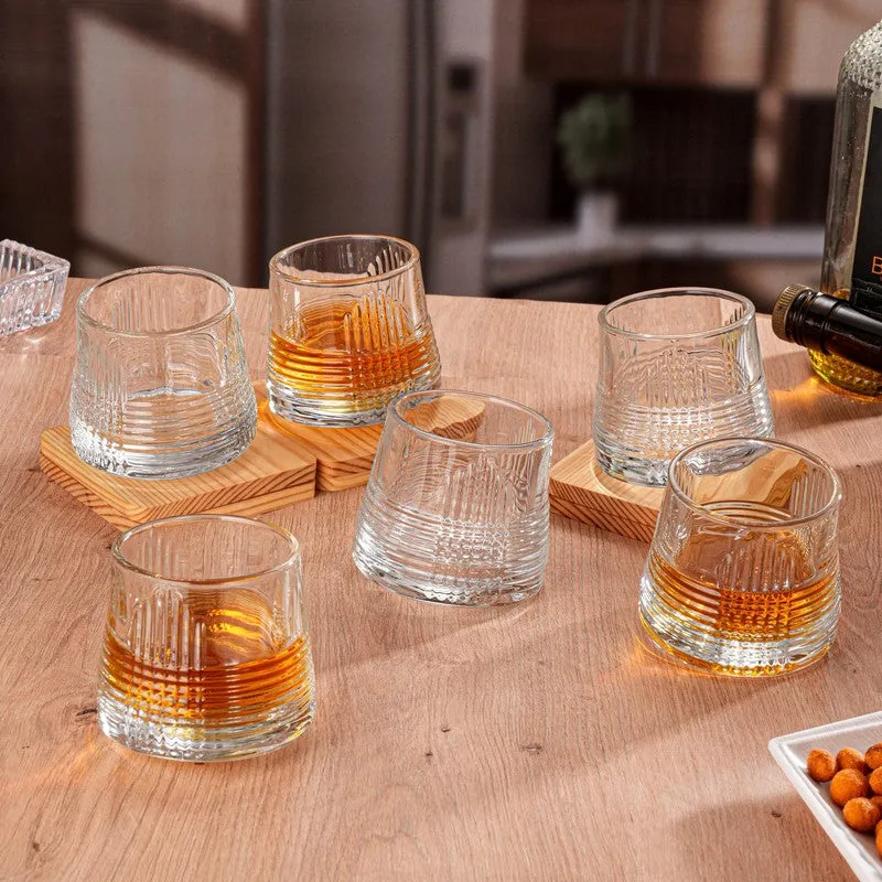 SpinDram Whiskey Glasses (170 mL Each) - Set Of Six media 1
