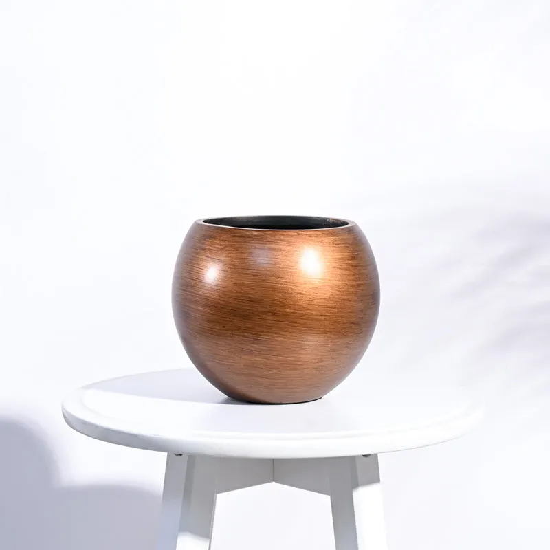 UGAOO Planter Vase Ball Retro- Gold media 7