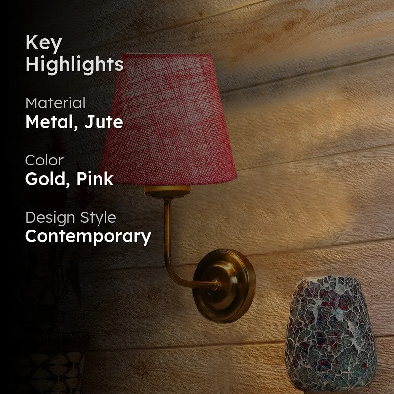 Lumoire Cone Metal Wall Lamp - Pink media 2