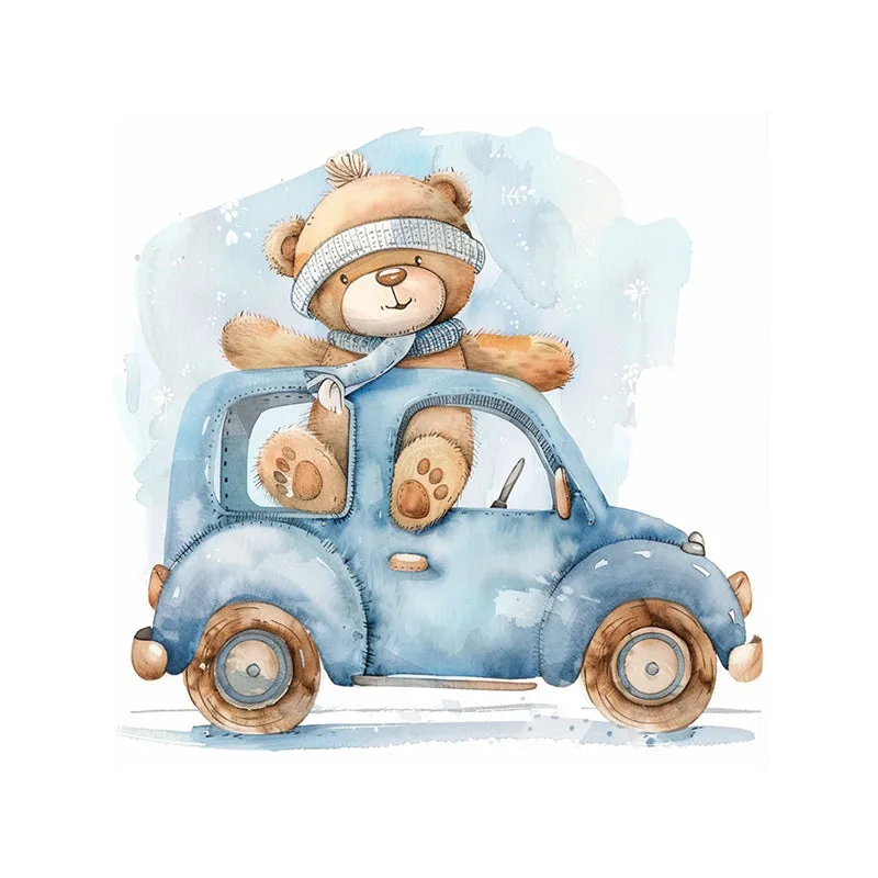 Teddy Tires Wall Art - Set Of Two media 4