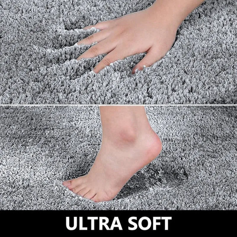 BathEase Anti Skid Runner Rug - Light Grey media 9