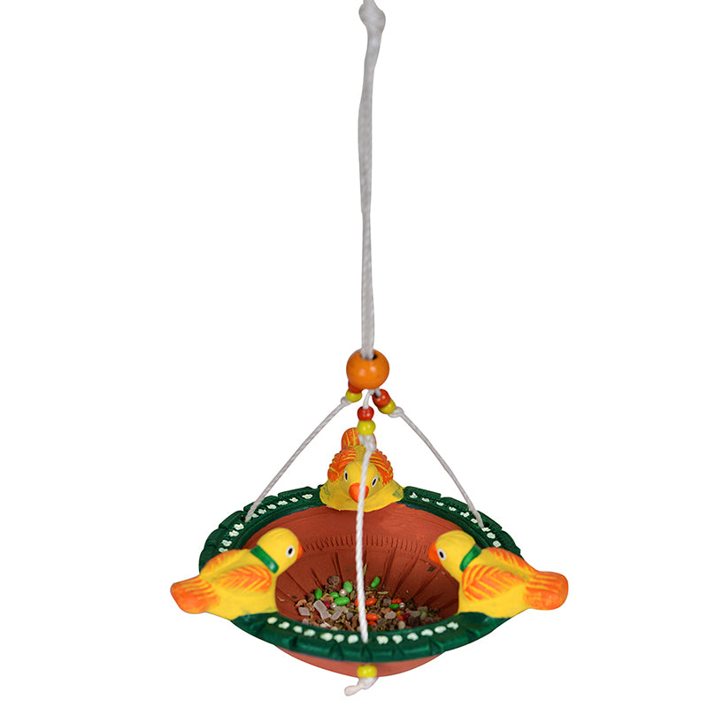 Shakunthala Terracotta Bird Feeder media 4