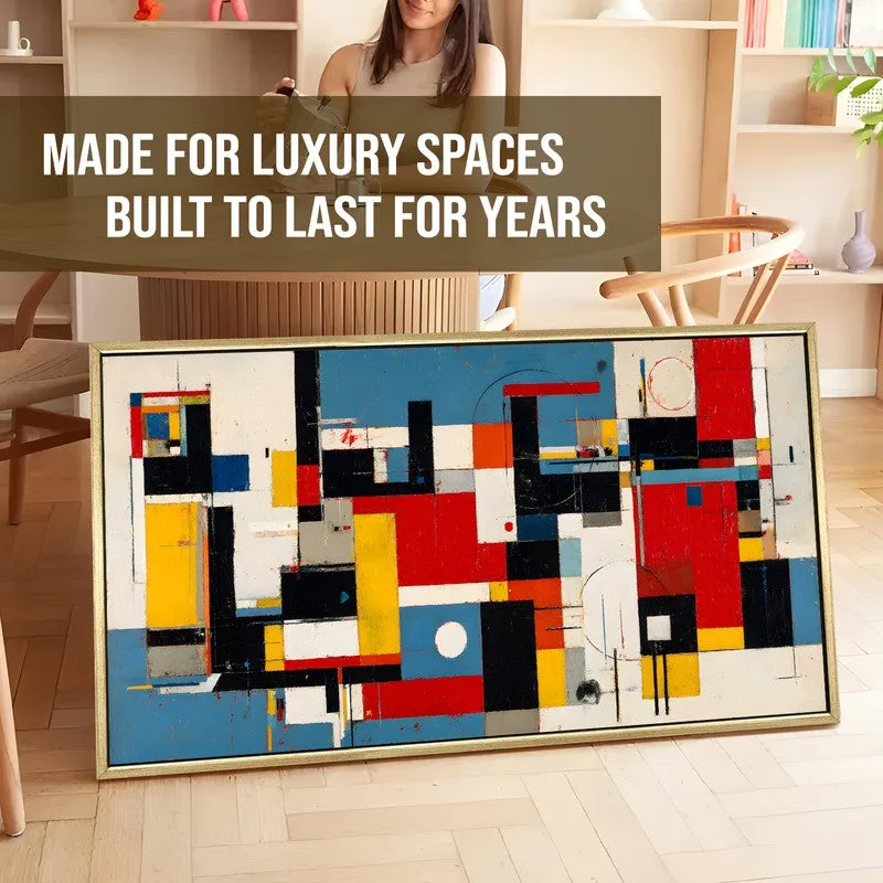 Gridlock Canvas Wall Painting With Frame media 5