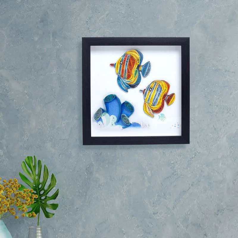 Fishy Tale Handcrafted Wall Art media 1