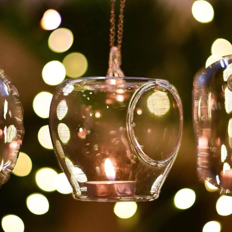 Ferora Pear Glass Hanging Candle - Set Of Four media 4