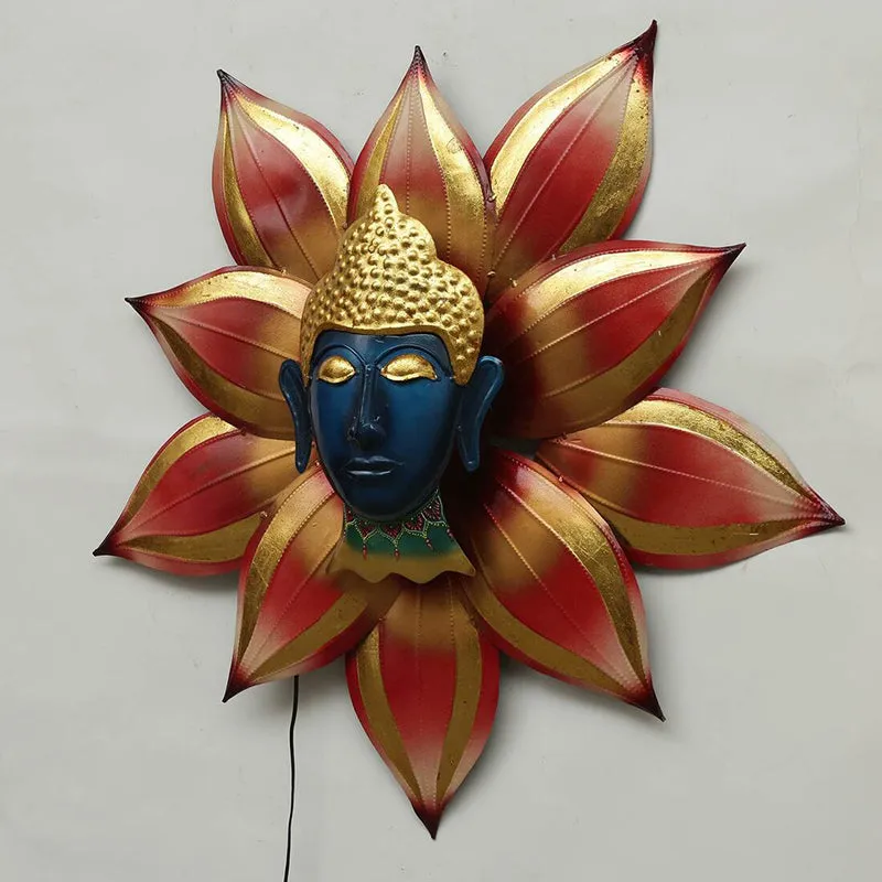 Buddla Of Flower Iron Wall Accent media 6