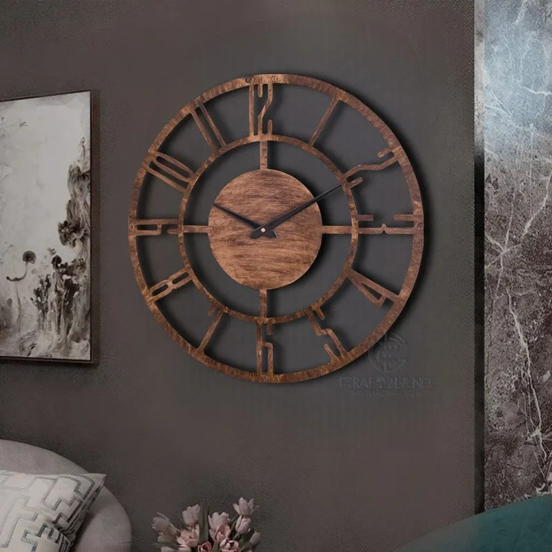 Motion Silent Wall Clock - Bronze media 3