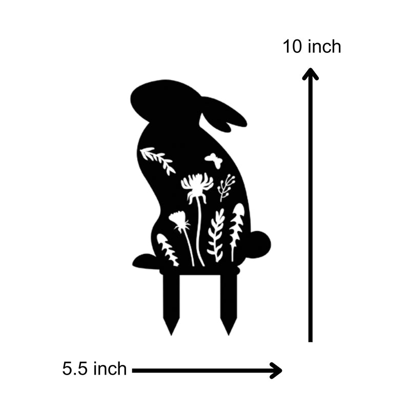Rabbit Rolly Garden Stake - Set Of Four media 6