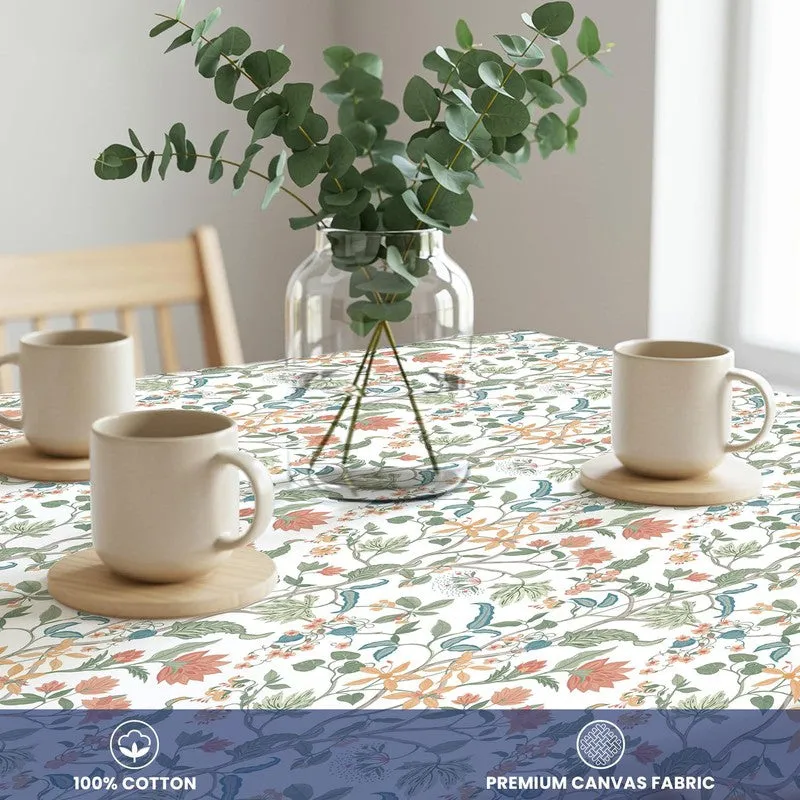 Urban Space Floral Multicolor Cotton Table Cover media 5