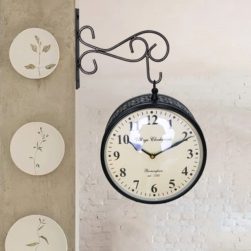 The Black Meridian Decorative Iron Wall Clock media 3
