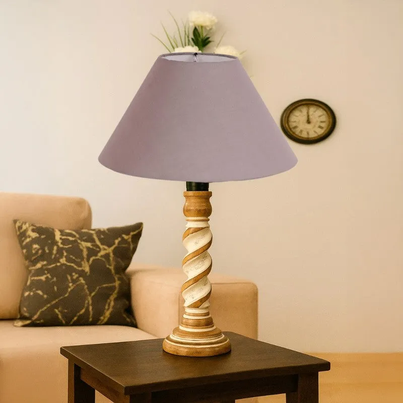 Modera Livo Wooden Table Lamp - Grey media 4