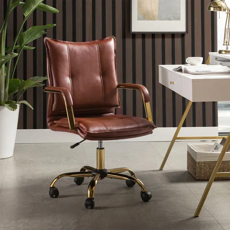 Synkra Metal Office Chair - Dark Brown media 1