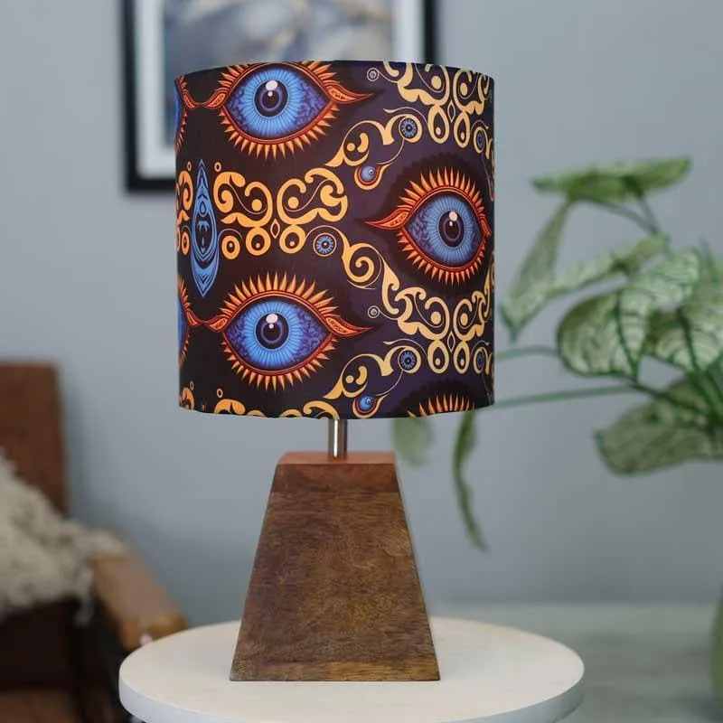 Mystical Eye Fabric Table Lamp - Multicolor media 3