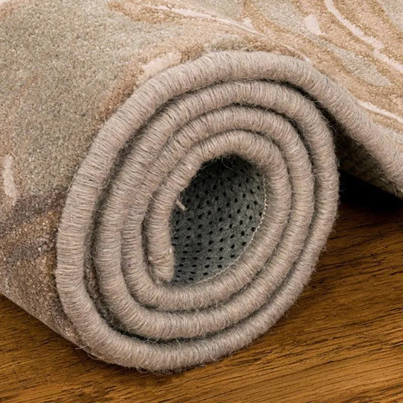Elendil Hand Tufted Floral Wool & Nylon Carpet - Beige media 7