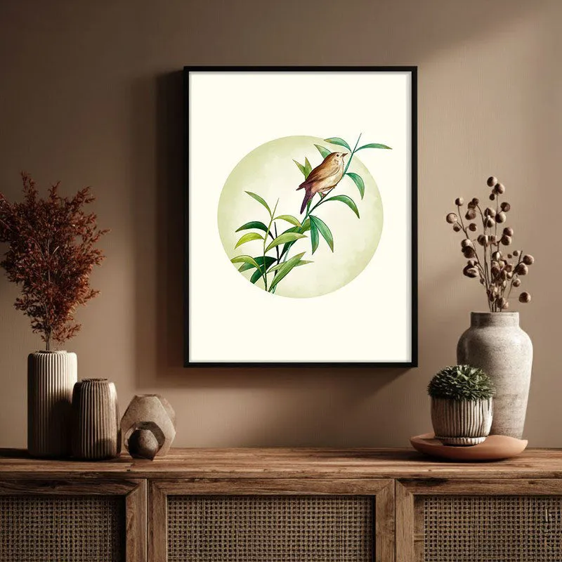 Birdsong Bliss Botanical Archival Paper Wall Art With Frame media 3