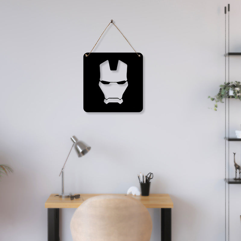 Man Mask Iron Wall Accent