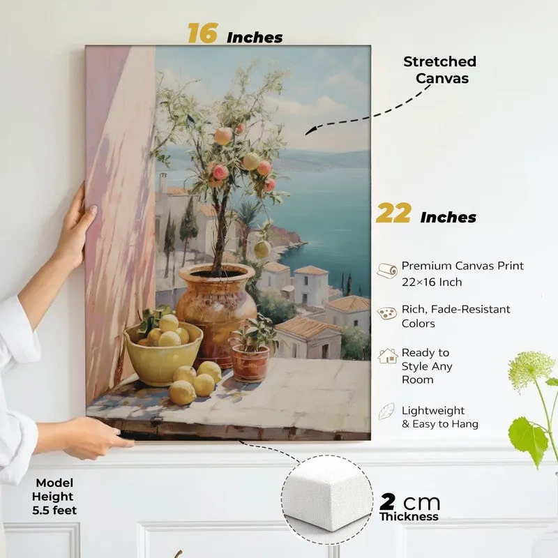 Balcony Bloom Canvas Wall Art - Set of Two media 4