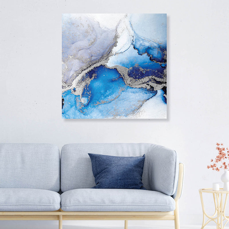 Gilded Glacier Canvas Wall Art
