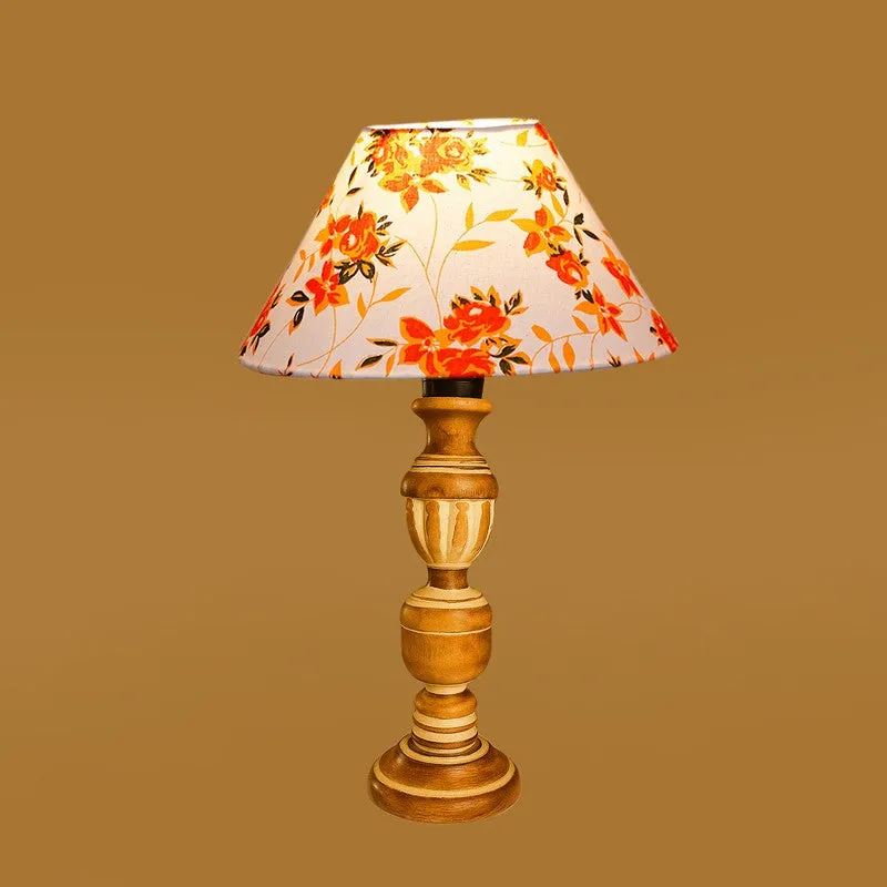 Zenrae Floral Wooden Table Lamp - Multicolor media 6