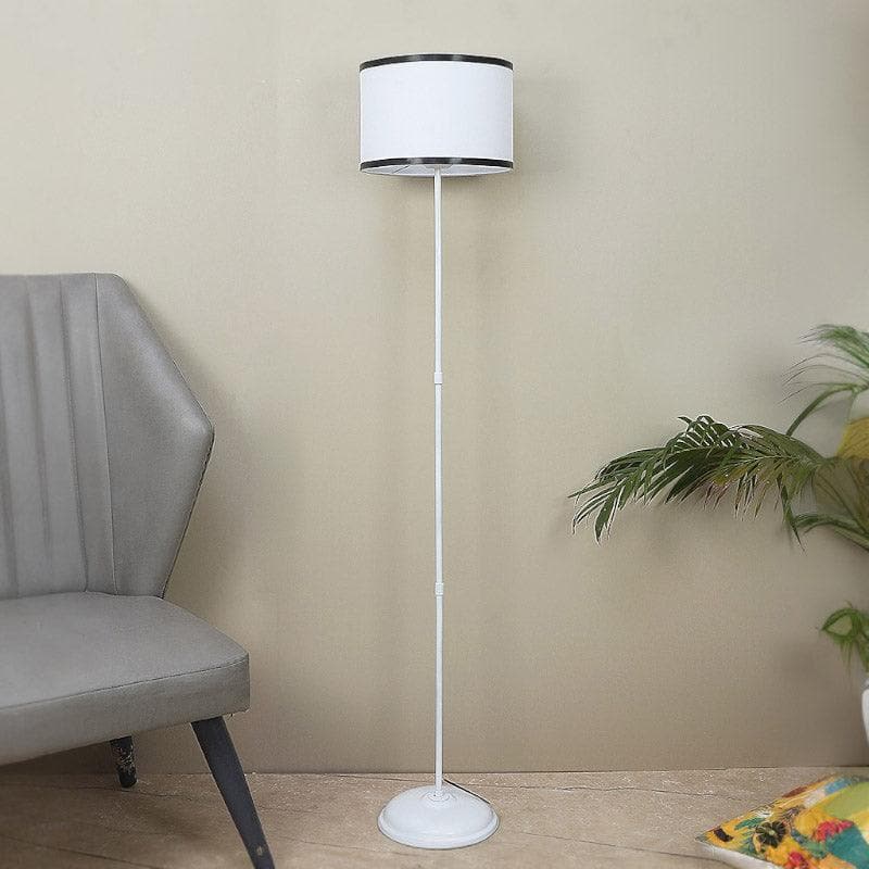 Urbane Isela Floor Lamp - White & Black media 3