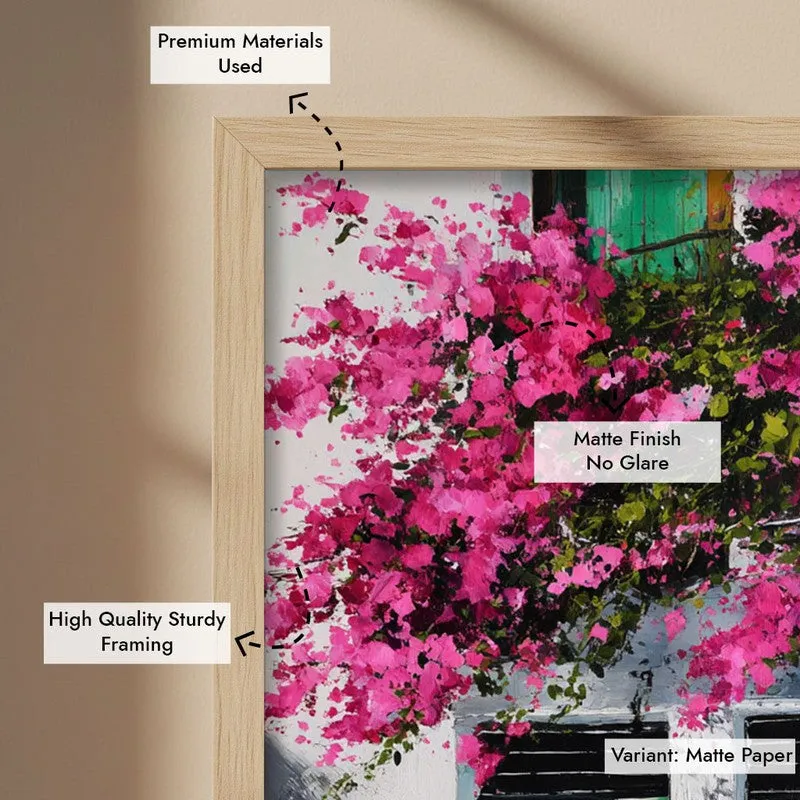 Maison Flora Canvas Wall Painting - Brown Frame media 7