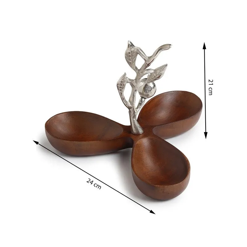 Rustica Wood Serving Tray - Silver,Brown media 9