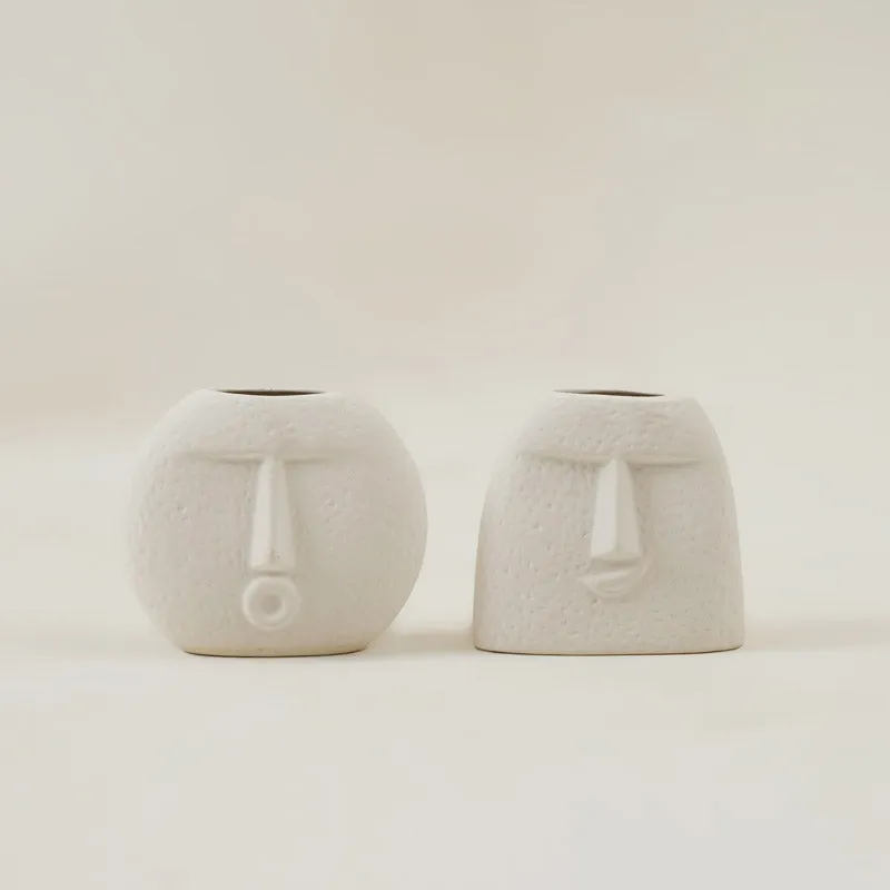 Roo Emo Ceramic Vase - Set Of Two media 4