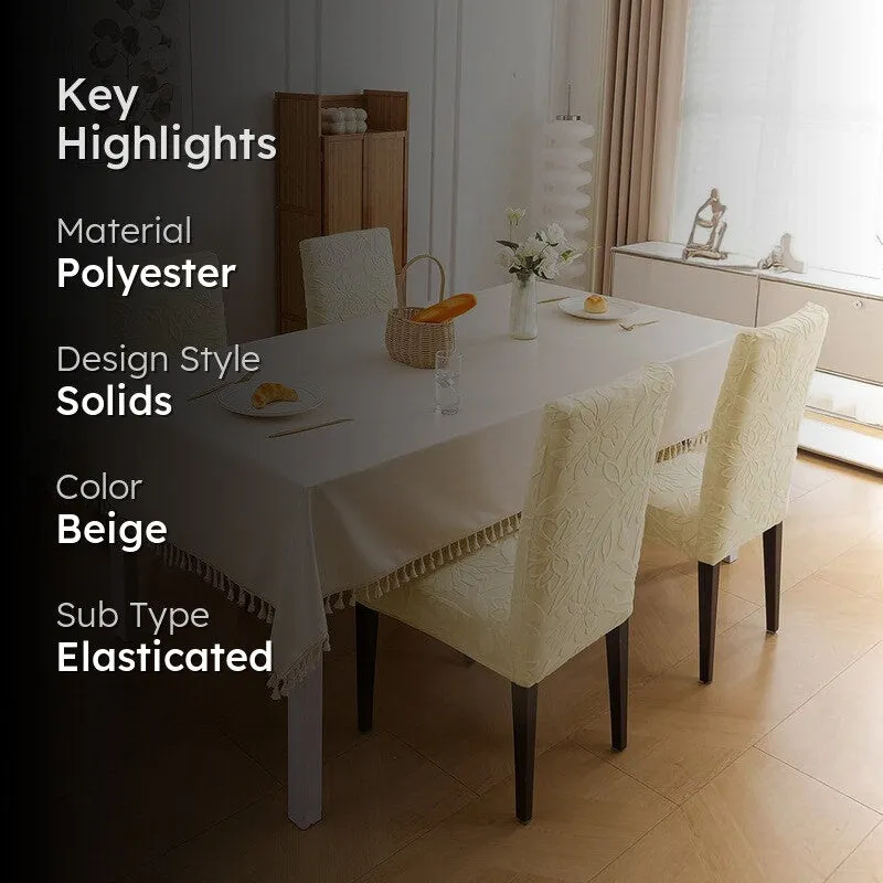 Serena Chair Cover (Beige) - Set Of Four media 2