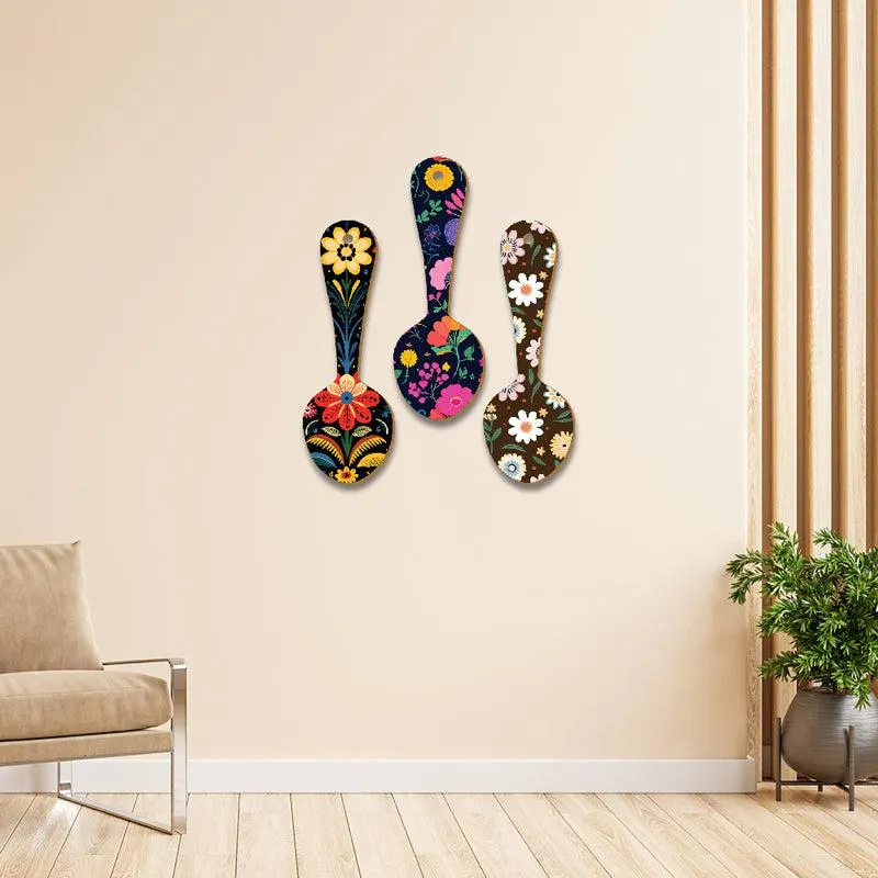 Woodland Florals MDF Wall Accent - Set Of Three media 1