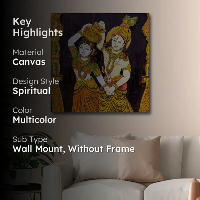 Radhe - Krishna Canvas Wall Art media 2
