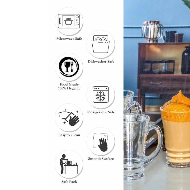 Repex Glass Tea Cup (220 mL Each) - Set of Six media 6