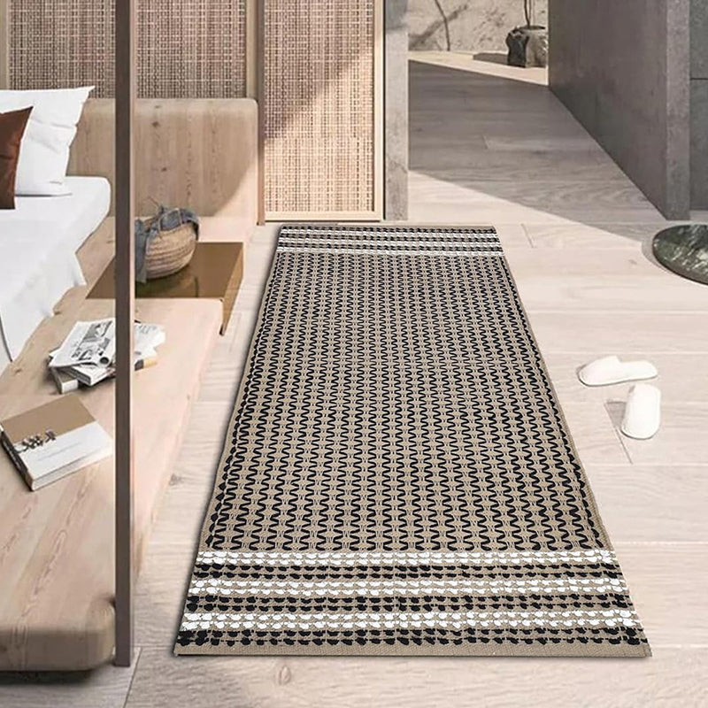 Corridor Classic Cotton Runner Rug - Beige media 6